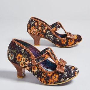 Irregular Choice Pinup Vintage Floral Heels Retro